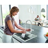 Glazen Waterkaraf 1L met RVS Deksel - 33% Korting