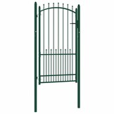 Groene Tuinhekdeur Staal 100 x 175 cm - 35% Korting