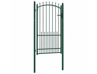 Groene Tuinhekdeur Staal 100 x 175 cm - 35% Korting