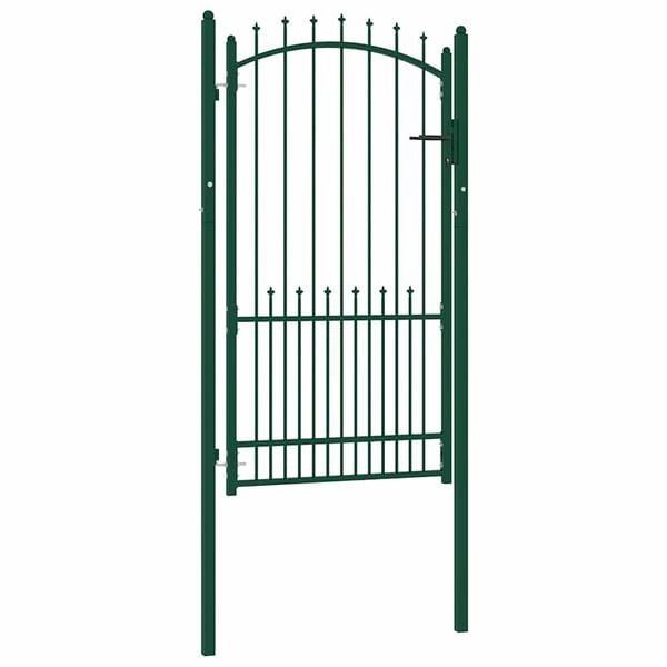 Groene Tuinhekdeur Staal 100 x 175 cm - 35% Korting