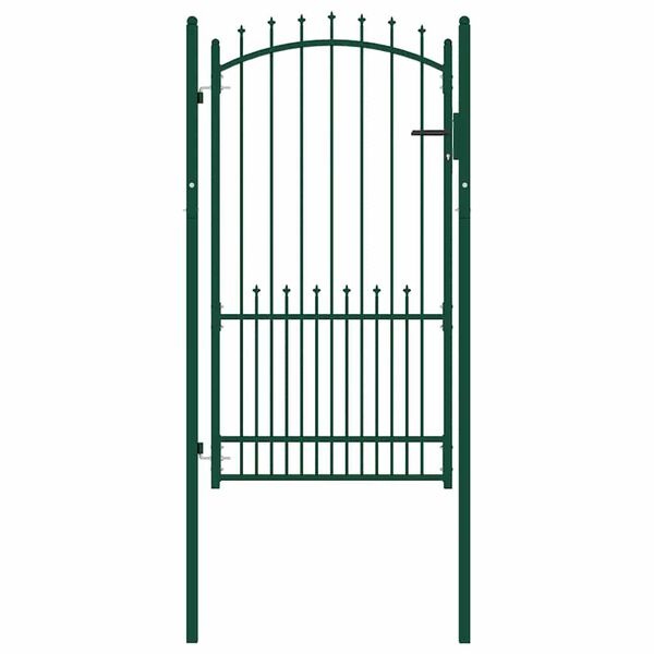 Groene Tuinhekdeur Staal 100 x 175 cm - 35% Korting