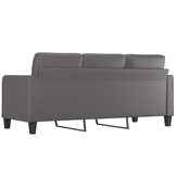 vidaXL Driezitsbank Kunstleer Grijs 180 cm - 35% Korting