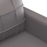 vidaXL Driezitsbank Kunstleer Grijs 180 cm - 35% Korting