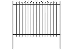 VidaXL Spike Boog Hek DRONTEN 200x200cm Zwart - 62% Korting!