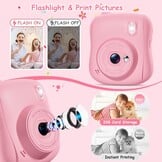 Instant Kindercamera 14MP 1080p | Direct Printen | 32GB Kaart | 71% Korting