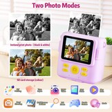Kindercamera met Printer - Direct Print & Kleurenfoto's - 1080p HD, 32GB Kaart - 34% Korting