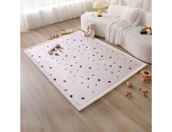 Babyspeelmat 150x200 cm Confetti Koraalfluweel Traagschuim | 34% Korting