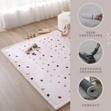 Babyspeelmat 150x200 cm Confetti Koraalfluweel Traagschuim | 34% Korting