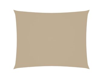 VidaXL Zonnescherm Rechthoekig 3,5x4,5m Oxford Stof Beige - 34% Korting
