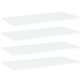 vidaXL Wandschappen 4 st 80x20x1,5 cm bewerkt hout wit 34% korting