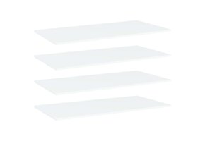 vidaXL Wandschappen Wit Bewerkt Hout 4 Stuks 80x20 cm - 62% Korting