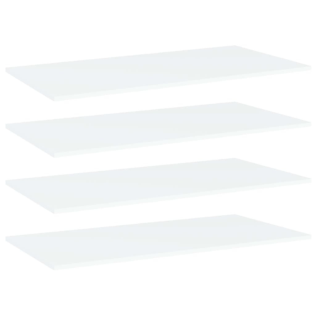 vidaXL Wandschappen 4 st 80x20x1,5 cm bewerkt hout wit 34% korting