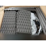 Plantenbak met latwerk 120x120x136 cm Polypropeen Bruin - 54% Korting!