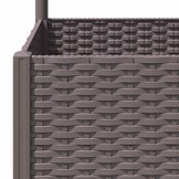 Plantenbak met latwerk 120x120x136 cm Polypropeen Bruin - 54% Korting!