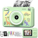 Direct Print Kindercamera Tintenvrij - 1080p, 32GB, 5 Rollen Papier - 33% Korting