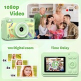 Direct Print Kindercamera Tintenvrij - 1080p, 32GB, 5 Rollen Papier - 33% Korting