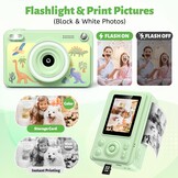 Direct Print Kindercamera Tintenvrij - 1080p, 32GB, 5 Rollen Papier - 33% Korting