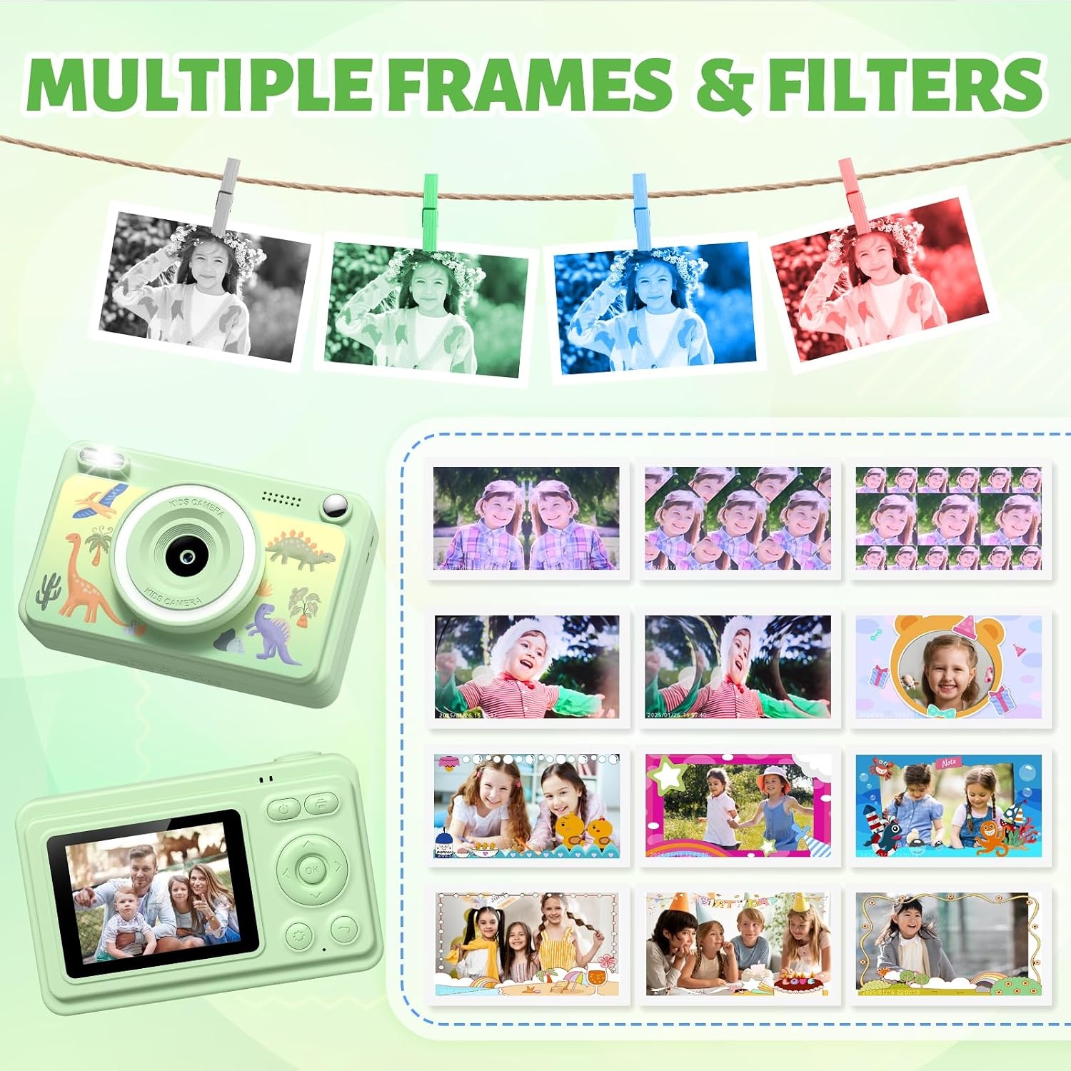 Direct Print Kindercamera Tintenvrij - 1080p, 32GB, 5 Rollen Papier - 33% Korting