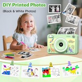 Direct Print Kindercamera Tintenvrij - 1080p, 32GB, 5 Rollen Papier - 33% Korting