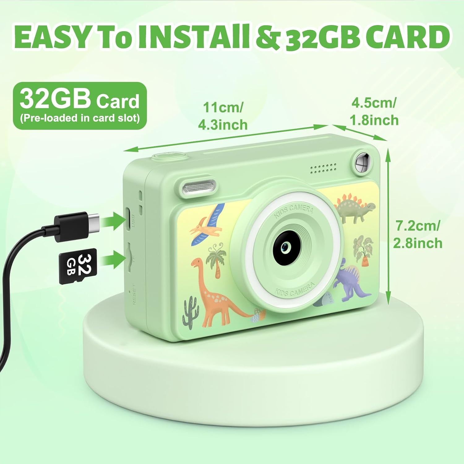 Direct Print Kindercamera Tintenvrij - 1080p, 32GB, 5 Rollen Papier - 33% Korting