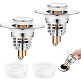 2x Universele Afvoerstop met Filtermand (32-41 mm) - 59% Korting