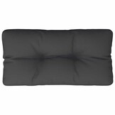 VidaXL Palletkussen Stof Zwart 80x40x12 cm - 33% Korting