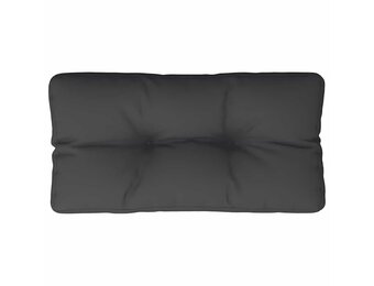 VidaXL Palletkussen Stof Zwart 80x40x12 cm - 33% Korting