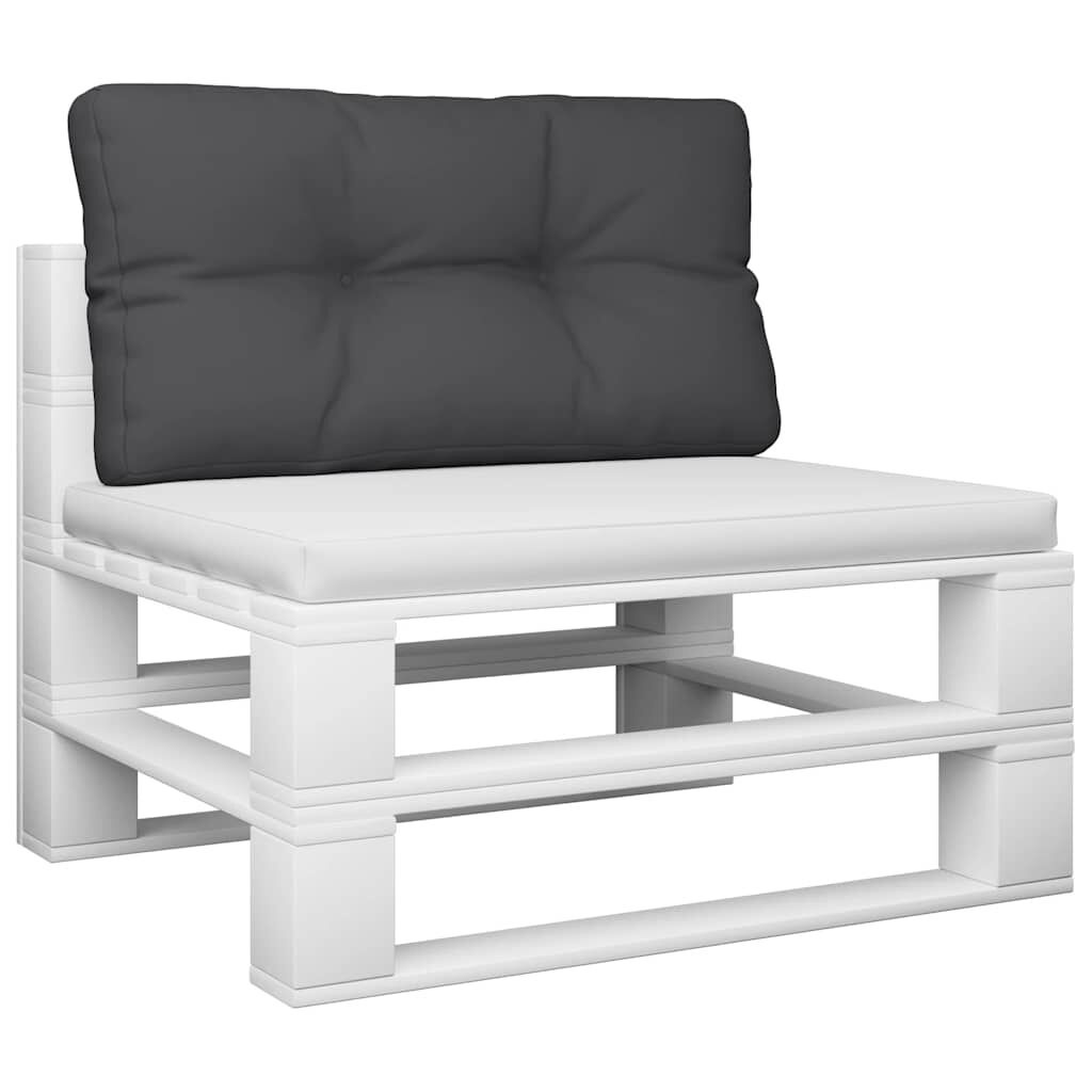 VidaXL Palletkussen Stof Zwart 80x40x12 cm - 33% Korting