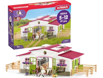 Schleich Manege Speelset met 97 Delen - Paarden & Amazone - 30% Korting!