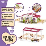 Schleich Manege Speelset met 97 Delen - Paarden & Amazone - 30% Korting!