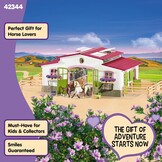 Schleich Manege Speelset met 97 Delen - Paarden & Amazone - 30% Korting!