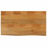 Massief Mangohouten Tafelblad met Natuurlijke Rand 120x60cm - 34% Korting