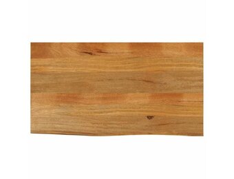 Massief Mangohouten Tafelblad met Natuurlijke Rand 120x60cm - 34% Korting