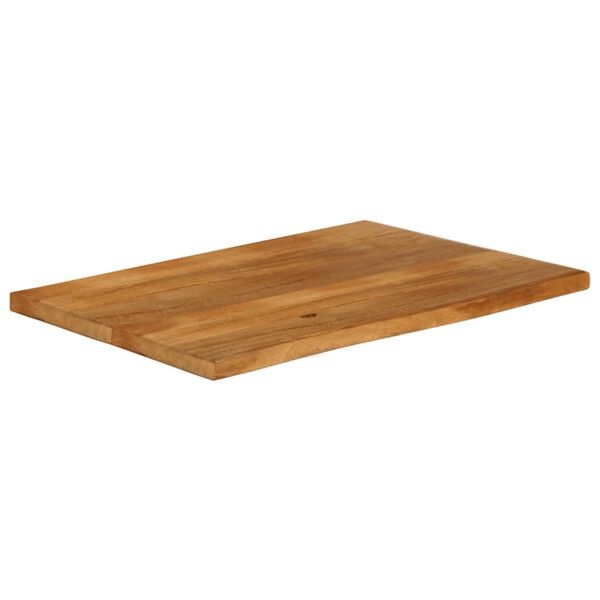 Massief Mangohouten Tafelblad met Natuurlijke Rand 120x60cm - 34% Korting