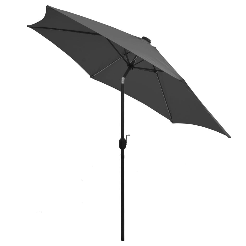 Antraciete Parasol met LED-verlichting 300cm - 35% Korting