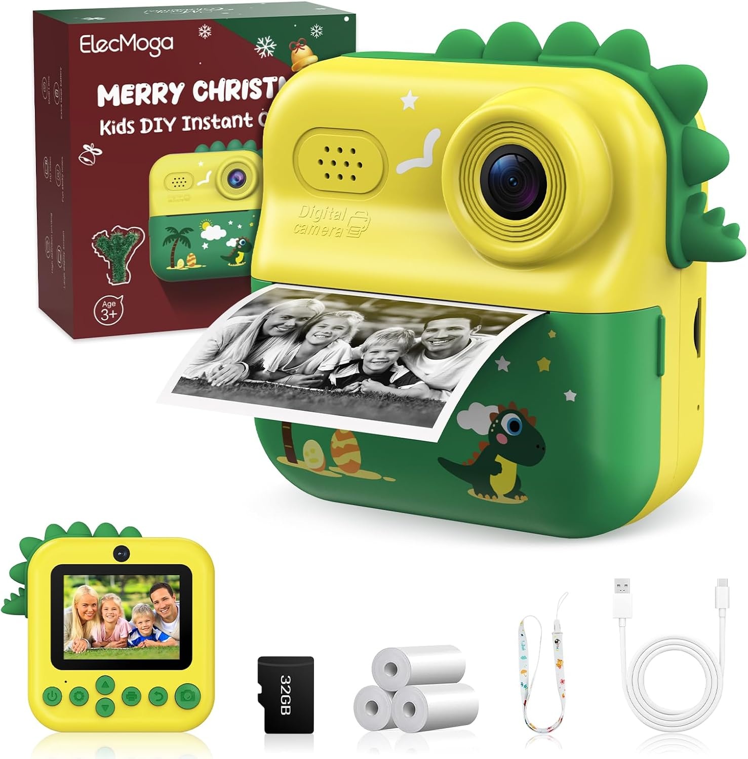 Roze Digitale Instant Camera voor Kinderen - 48MP, 1080p Video, 58% Korting