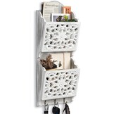 Rustieke Sleutelhouder & Postsorteerder met 3 Haken - 51% Korting!