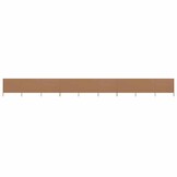 VidaXL Windscherm 9-Panels Taupe 1200x120 cm - 34% Korting!