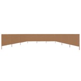 VidaXL Windscherm 9-Panels Taupe 1200x120 cm - 34% Korting!