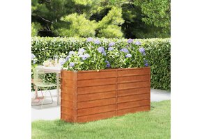 Verhoogde Plantenbak Cortenstaal 160x40x77 cm - 58% Korting