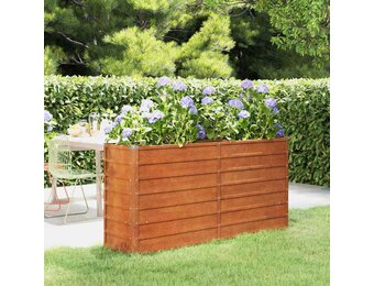 Verhoogde Plantenbak Cortenstaal 160x40x77 cm - 54% Korting