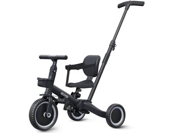 Driewieler Loopfiets 5-in-1 Zwart - 34% Korting