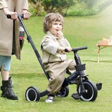 Driewieler Loopfiets 5-in-1 Zwart - 34% Korting