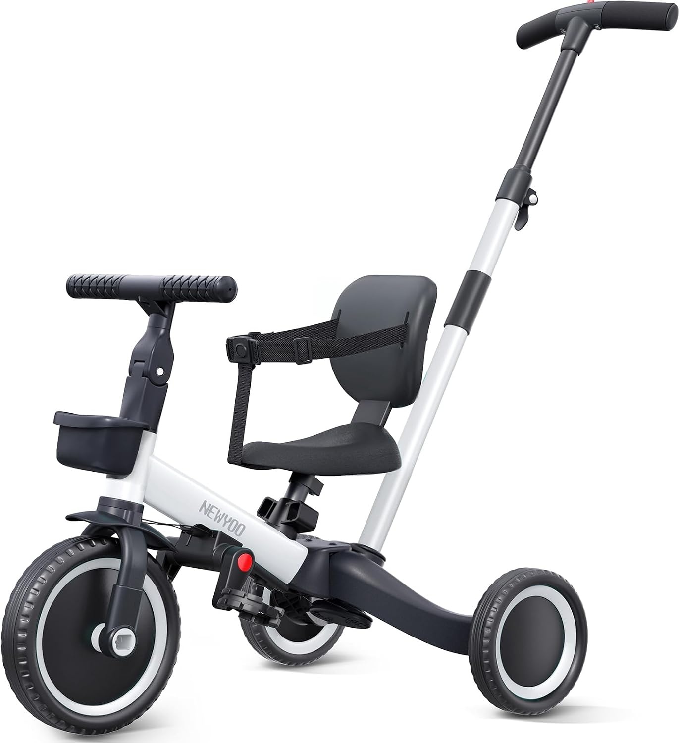 Driewieler Loopfiets 5-in-1 Zwart - 34% Korting