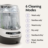 3-in-1 Flessensterilisator: Wassen, Steriliseren, Drogen - 55% Korting