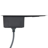 RVS Spoelbak met Afdruiprek - Handgemaakt, 87cm - 35% Korting