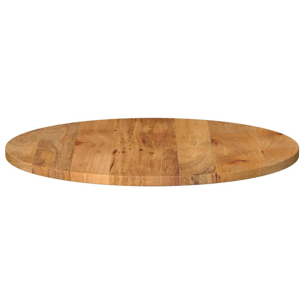 Rond Tafelblad Mangohout Eikenkleur 70x3,8 cm (35% Korting)