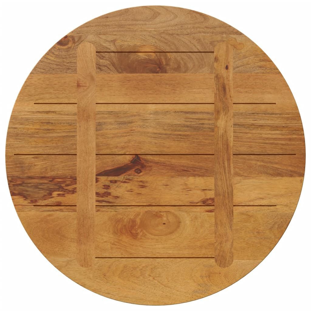 Rond Tafelblad Mangohout Eikenkleur 70x3,8 cm (35% Korting)