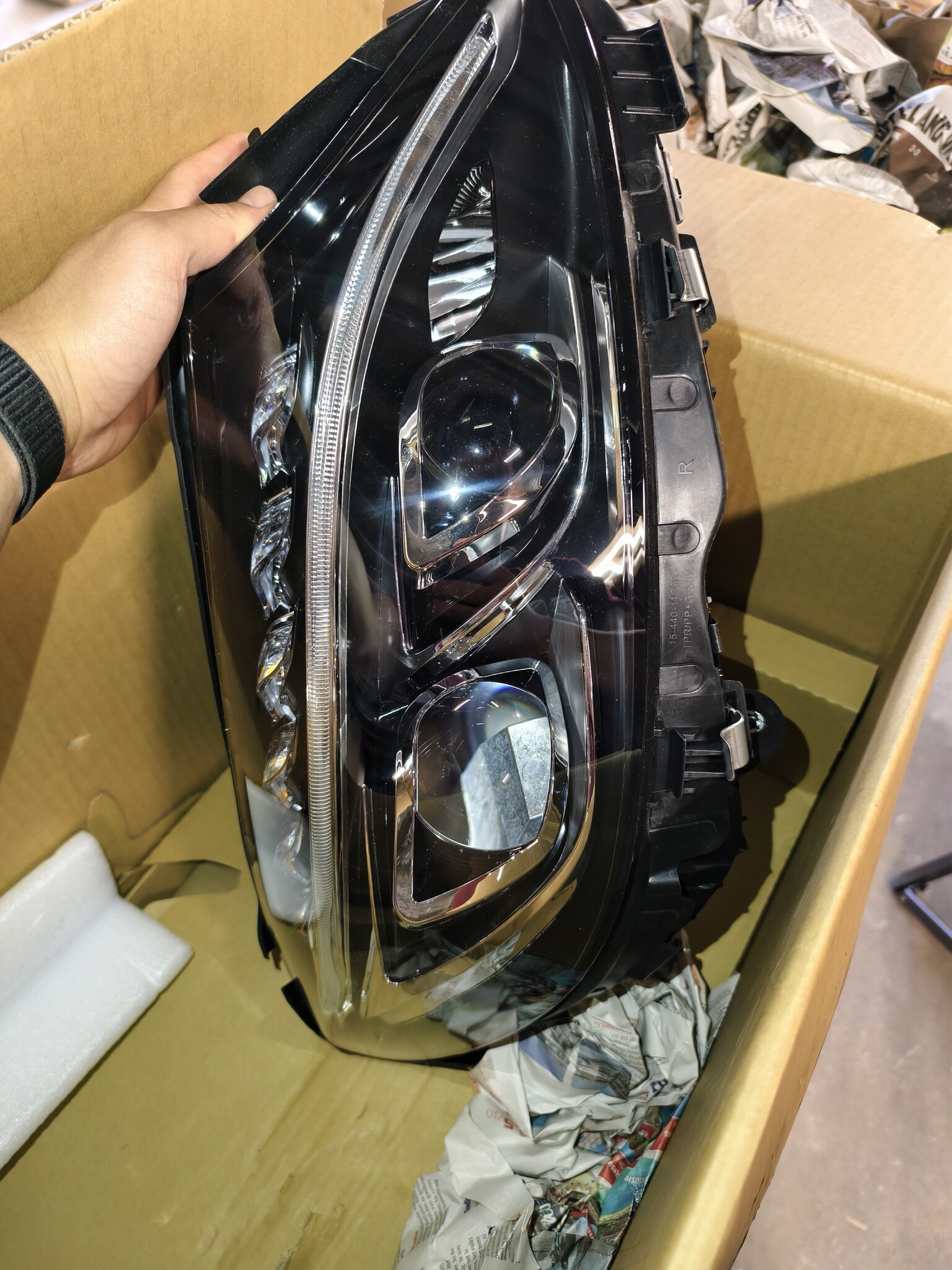 Koplampen Mercedes W205 (2014-2018) Zwart - LED, 55% Korting