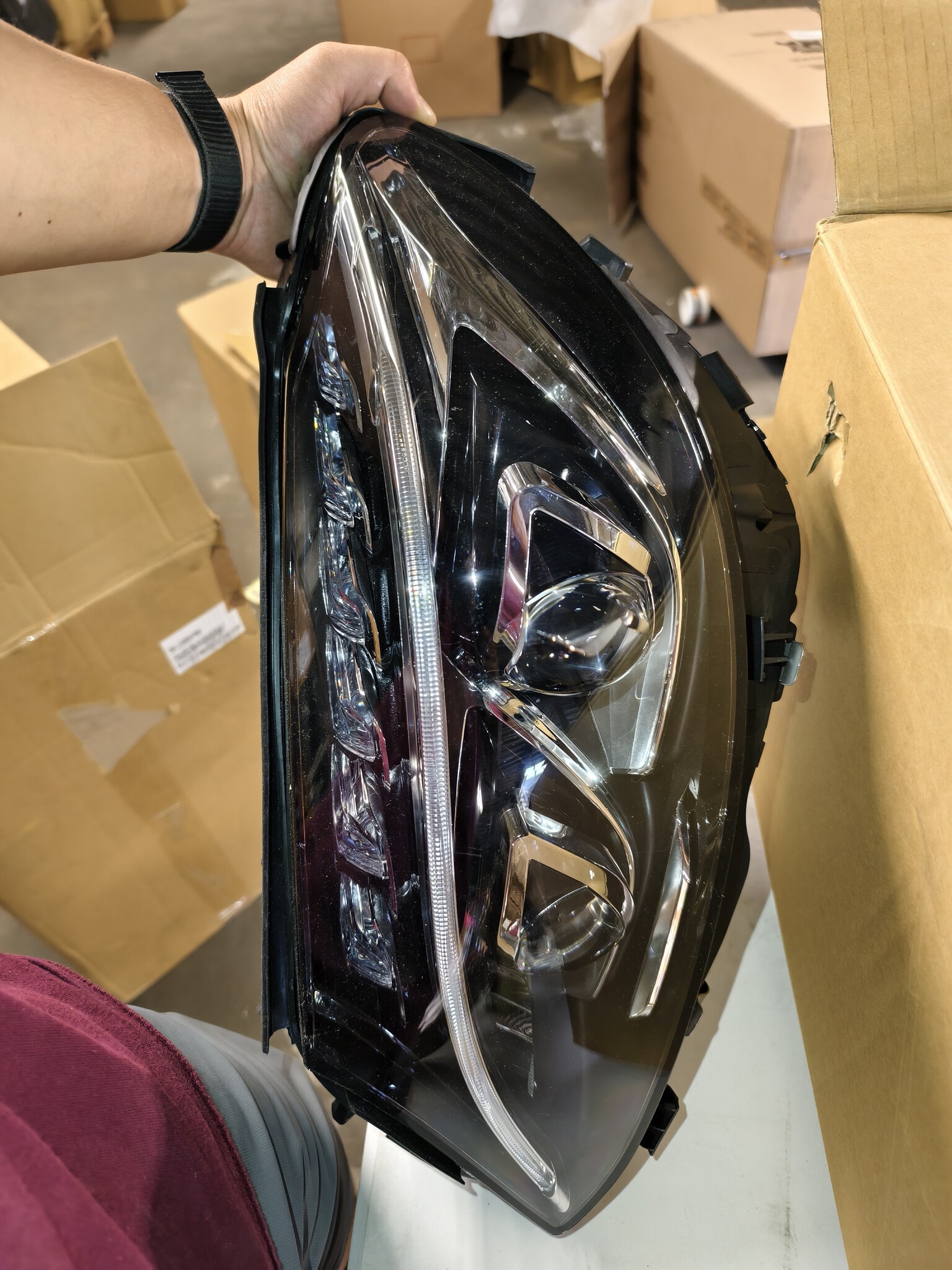 Koplampen Mercedes W205 (2014-2018) Zwart - LED, 55% Korting